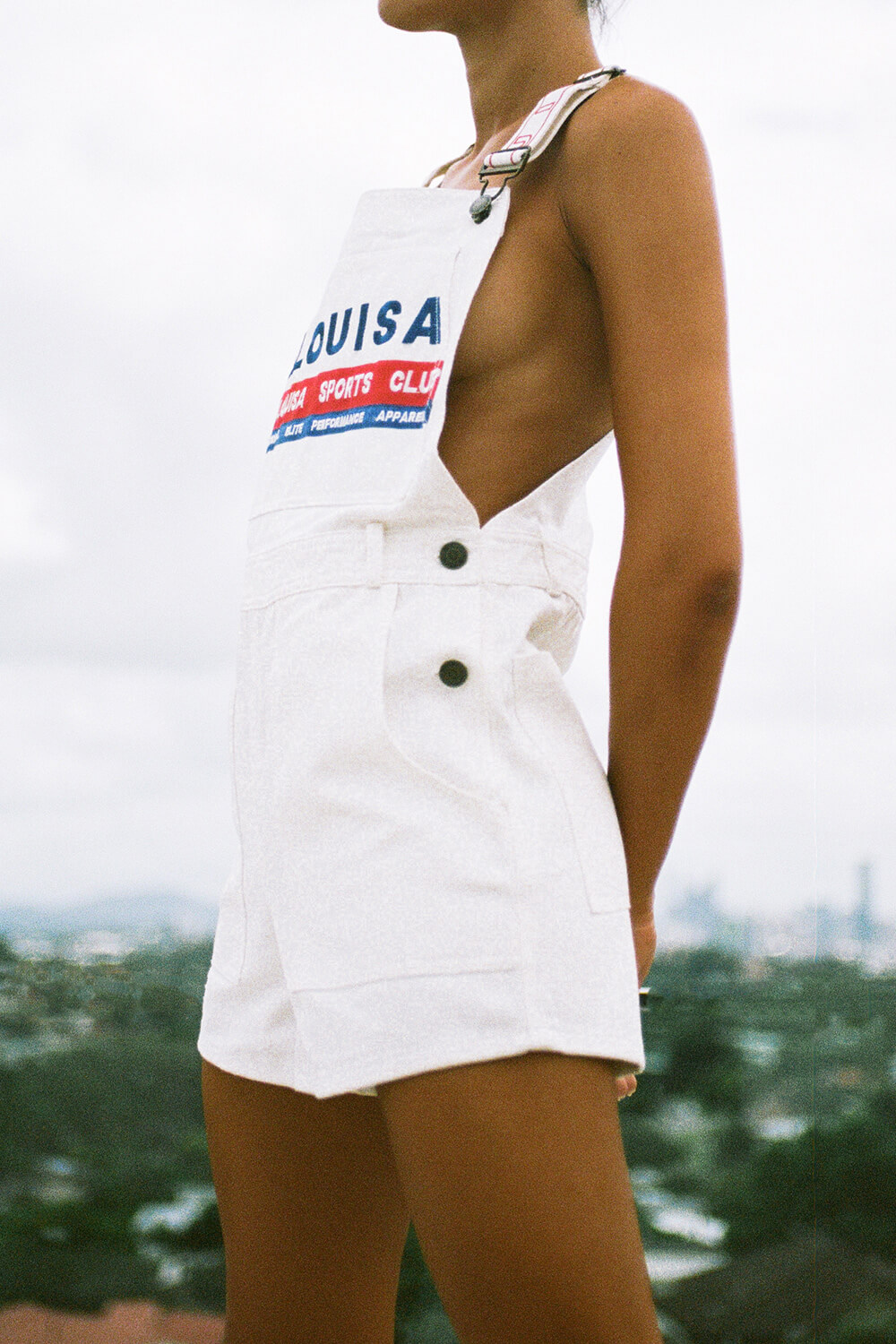 bottoms ft overalls   white denim 3